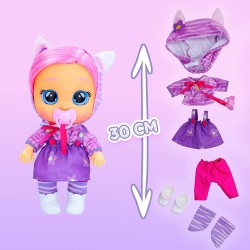 Imc Toys - CRY BABIES Dressy Katie | Bambola interattiva che Piange lacrime vere con Capelli da acconciare, Vestiti da indossare