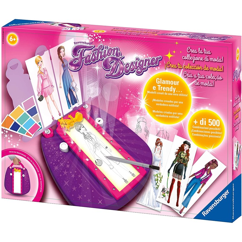 Ravensburger- Fashion Designer, Multicolore, 18057