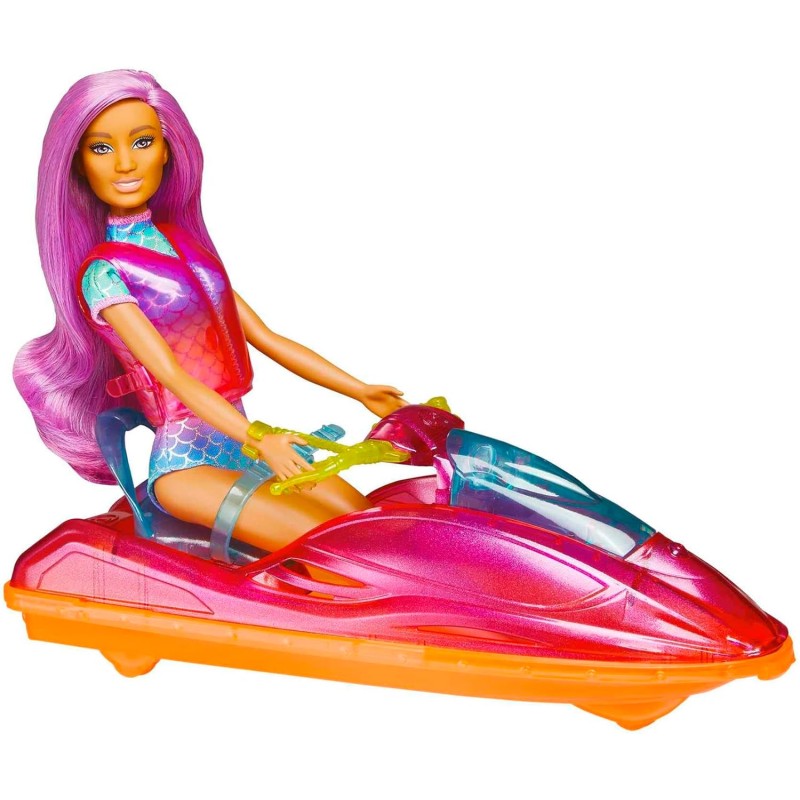 Mattel - Barbie Dreamtopia Acqua Scooter Scopre i Tesori, HBW90