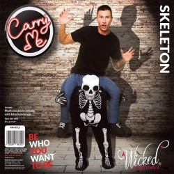 Carry Me® Skeleton Costume adulto Taglia Unica "originale"