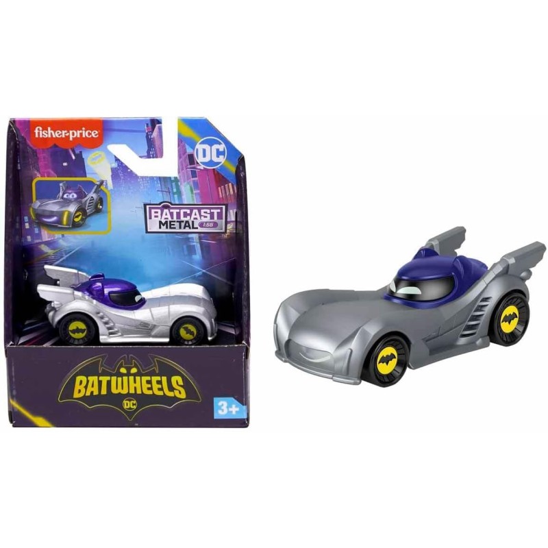 Fisher-Price - DC Batwheels Armored Bam The Batmobile, veicolo in scala 1:55, eta 3+, HRJ71