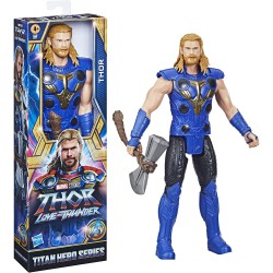 Hasbro - Marvel Avengers, Titan Hero Series - Thor, Action Figure da 30 cm del Film Thor: Love And Thunder con Accessorio, F4135