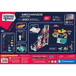 Clementoni- Science & Play Build-Luna Park-Made in Italy-Set Costruzioni-Meccanica-Gioco scientifico (Versione in Italiano), 8 A