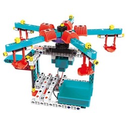 Clementoni- Science & Play Build-Luna Park-Made in Italy-Set Costruzioni-Meccanica-Gioco scientifico (Versione in Italiano), 8 A