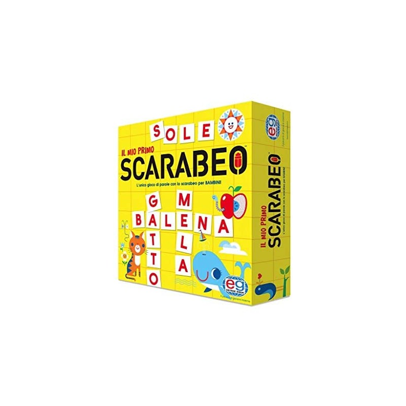 Il Mio Primo Scarabeo, Gioco da Tavolo, Gioco per L Apprendimento di Parole, dai 4 Ai 7 Anni