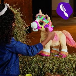 Hasbro - FurReal Cinnamon, Il Mio Pony Stiloso, peluche interattivo da 35 cm, F43955L00