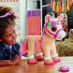 Hasbro - FurReal Cinnamon, Il Mio Pony Stiloso, peluche interattivo da 35 cm, F43955L00