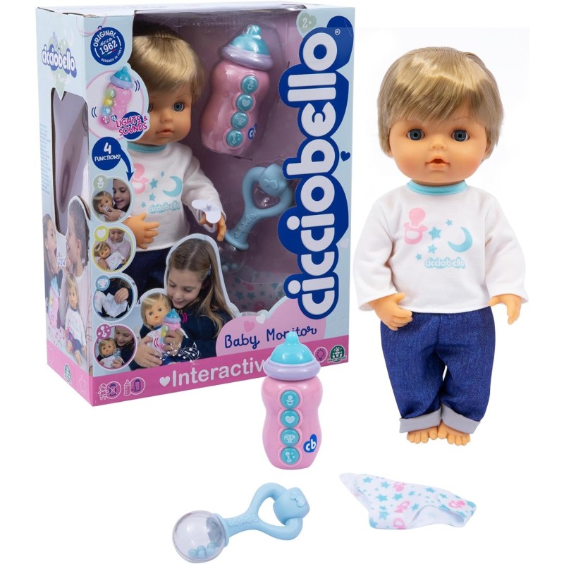 Giochi preziosi - Cicciobello - Baby Monitor Il Morbido 30 Cm Con Monitor Per Capire Di Cosa Ha Bisogno - ‎CCBD0000