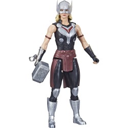 Hasbro - Marvel Avengers, Titan Hero Series, Mighty Thor, Action Figure in Scala da 30 cm Ispirata al Film Thor: Love And Thunde