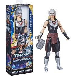 Hasbro - Marvel Avengers, Titan Hero Series, Mighty Thor, Action Figure in Scala da 30 cm Ispirata al Film Thor: Love And Thunde