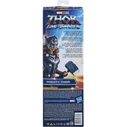 Hasbro - Marvel Avengers, Titan Hero Series, Mighty Thor, Action Figure in Scala da 30 cm Ispirata al Film Thor: Love And Thunde