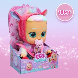 Imc Toys - CRY BABIES Dressy Fantasy Hannah, Bambola Interattiva che Piange Lacrime Vere con Capelli da Acconciare, 88436IM