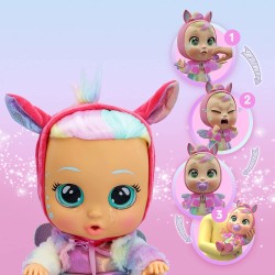 Imc Toys - CRY BABIES Dressy Fantasy Hannah, Bambola Interattiva che Piange Lacrime Vere con Capelli da Acconciare, 88436IM