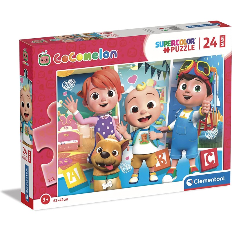 Clementoni - Puzzle Maxi Cocomelon 24 pz Supercolor - CL24226