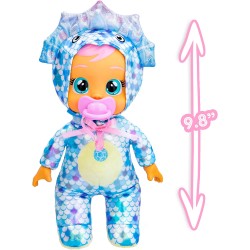 Imc Toys - Cry Babies Tiny Cuddles Dino Azzurra, 88634IM