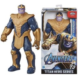 Hasbro - Marvel Titan Hero Series - Thanos (Action Figure Deluxe 30 cm, Blast Gear) - E73815L24