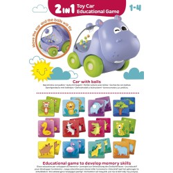 LISCIANI CAROTINA BABY HIPPO CAR & MEMO 102273