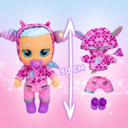 Imc Toys - CRY BABIES Dressy Fantasy Bruny, Bambola Interattiva che Piange Lacrime Vere con Capelli da Acconciare, 904095IM