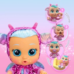 Imc Toys - CRY BABIES Dressy Fantasy Bruny, Bambola Interattiva che Piange Lacrime Vere con Capelli da Acconciare, 904095IM