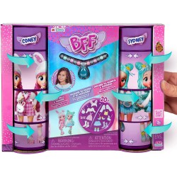 Imc Toys - BFF BY CRY BABIES Coney & Sydney, Pacco da 2 Bambole alla Moda da Collezionare, 904316IM