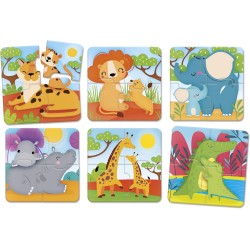 LISCIANI CAROTINA BABY ELEPHANT CAR & PUZZLE