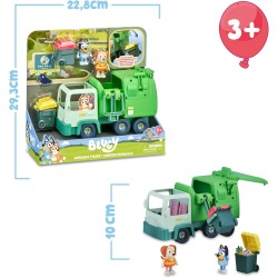 Giochi Preziosi - Bluey Camion Della Spazzatura - Playset Del Camion Della Spazzatura Visto Nella Serie Bluey, Con 2 Personaggi 