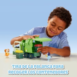 Giochi Preziosi - Bluey Camion Della Spazzatura - Playset Del Camion Della Spazzatura Visto Nella Serie Bluey, Con 2 Personaggi 