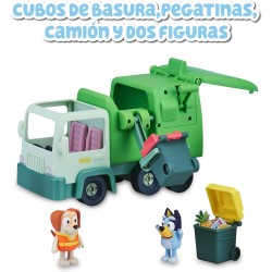 Giochi Preziosi - Bluey Camion Della Spazzatura - Playset Del Camion Della Spazzatura Visto Nella Serie Bluey, Con 2 Personaggi 