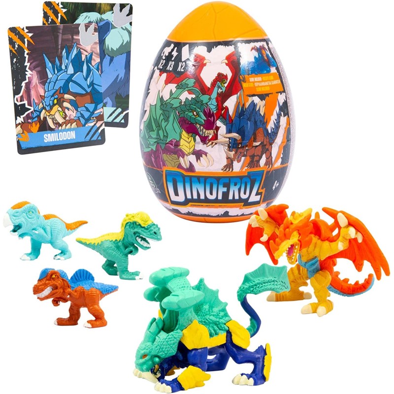 Giochi Preziosi Dino Froz - Dino Uova Contenenti Mini Figurine Da 5 Centimetri Micro Dinosauri Una Bustina Di Slime - DNB06000