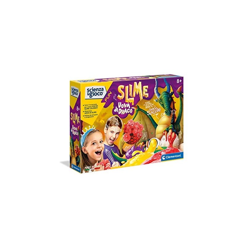 Clementoni- Scienza Slime Kit-Gioco scientifico (Versione in Italiano), 8 Anni+, 19194