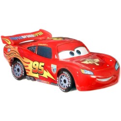 Mattel - Cars 3 - Lightning McQueen con Ruote da Corsa Macchina Giocattolo in Scala 1:55 - FLM20