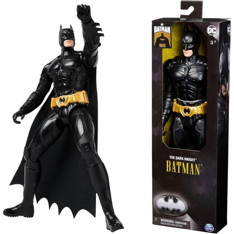 DC Comics, Action Figure Batman in Versione 85° Anniversario, il Cavaliere Oscuro, Personaggio Batman 30 cm con 11 Punti di Arti