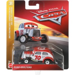 Mattel - Disney Pixar Cars - Duke Coulters Die-Cast 1:55 Colore Bianco/Rosso - FLL95