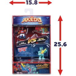 AKEDO - Versus Pack, figure di Arcade, con 2 personaggi e 2 controlli