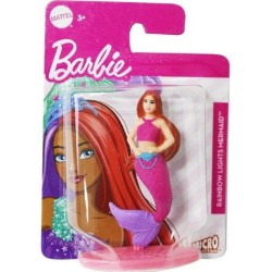 Mattel - Barbie Micro doll Rainbow Lights Mermaid, 7 cm circa, HBC23