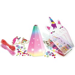 Clementoni Crazy Chic-My Unicorn Bracelets-Kit Te, Set per Realizzare, Gioco 7 Anni, Braccialetti Amicizia Bambina, Lavoretti Cr