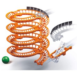 Clementoni - Action & Reaction Binari a Spirale, Costruzioni, Set espansione Pista biglie, Accessorio Azione e Reazione - CL1916