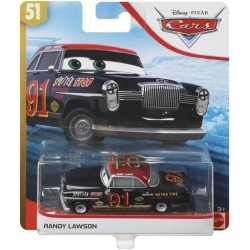 Mattel - Disney Pixar Cars - Randy Lawson Veicolo Die-Cast 1:55 Colore Nero/Rosso - GCB89