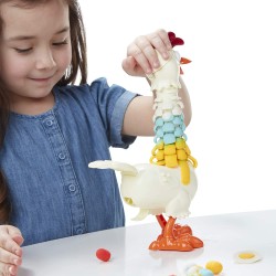 Play-Doh - Il Pollo Divertito (playset Animali da Fattoria Animal Crew, con Pasta da Modellare Play-Doh in 4 Colori atossici)