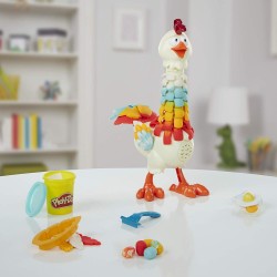 Play-Doh - Il Pollo Divertito (playset Animali da Fattoria Animal Crew, con Pasta da Modellare Play-Doh in 4 Colori atossici)