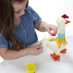 Play-Doh - Il Pollo Divertito (playset Animali da Fattoria Animal Crew, con Pasta da Modellare Play-Doh in 4 Colori atossici)