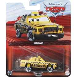 Mattel - Disney Pixar Cars- Faregame Taxi Veicolo Die-Cast 1:55 Colore Giallo - GKB03