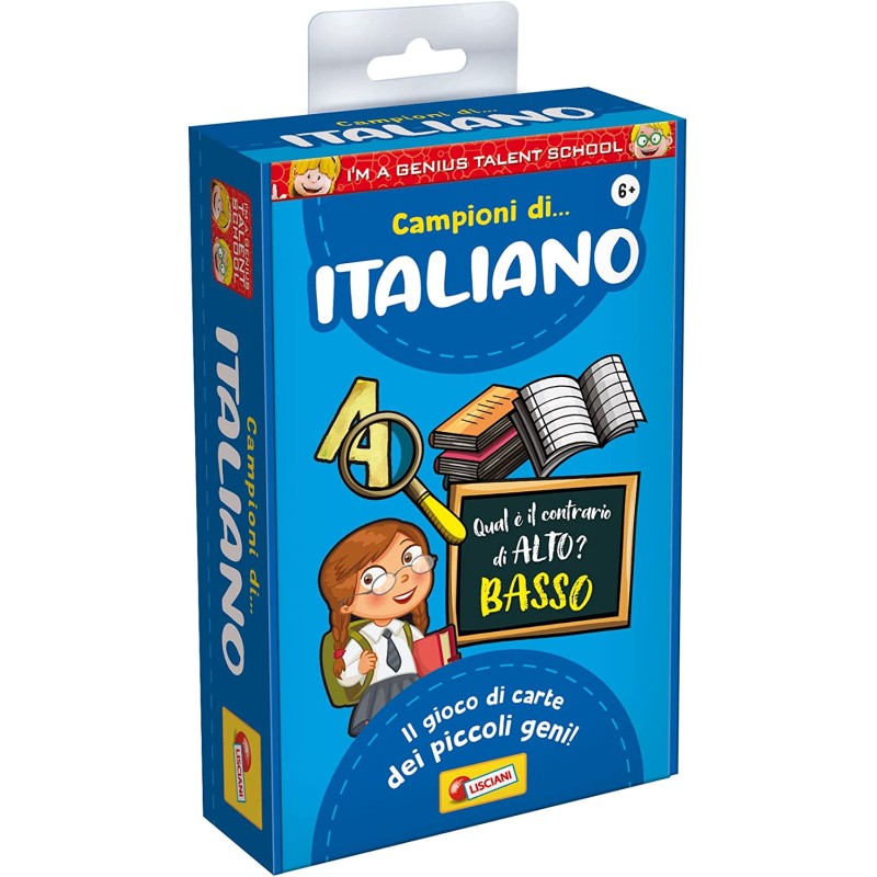 Lisciani Giochi - I m a Genius Carte Campioni di Italiano, 92291