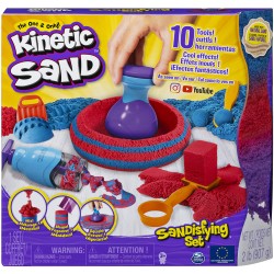 Spin Master - Kinetic sand, sandisfying set con 907g di sabbia e 10 accessori, sabbia modellabile, dai 3 anni, SP6047232