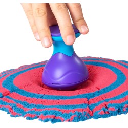 Spin Master - Kinetic sand, sandisfying set con 907g di sabbia e 10 accessori, sabbia modellabile, dai 3 anni, SP6047232