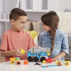 Play-Doh - Autocarro Betoniera (playset Play-Doh Wheels con pasta da modellare color cemento e in 3 colori atossici)