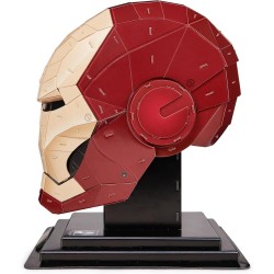 4D Puzzle - Kit di Modellismo per Puzzle 3D Marvel di Iron Man da 96 pezzi con Supporto, Elmo di Iron Man Decorazione da Tavolo