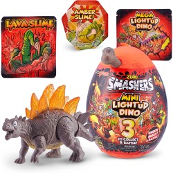 Zuru - Smashers Mini Light Up Dino - 3 modelli in assortimento - ZURU7473SQ1