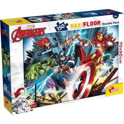 Lisciani Giochi - Marvel Puzzle Double Face Maxi Floor 150 Avengers - LI100392