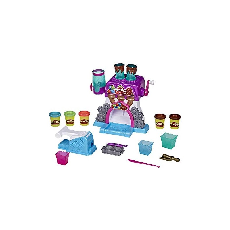 Play-Doh - La Fabbrica dei cioccolatini (Playset Kitchen Creations con 5 vasetti di Pasta da Modellare Play-Doh)